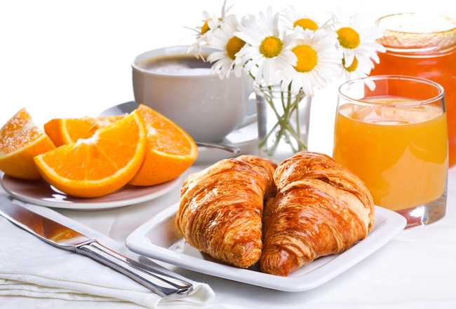 petit dejeuner de l'hôtel